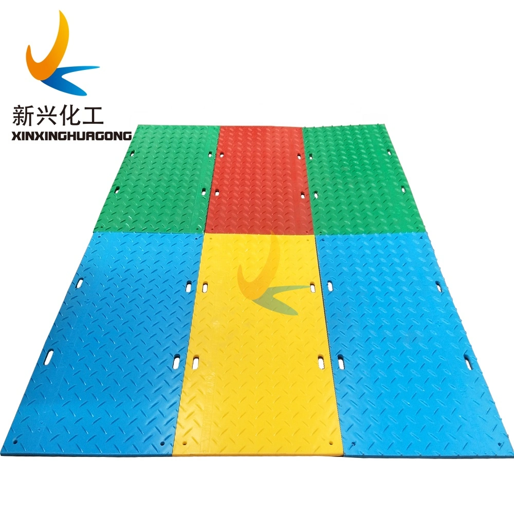 Plastic Waterproof HDPE Construction Ground Mat Car Track Mat