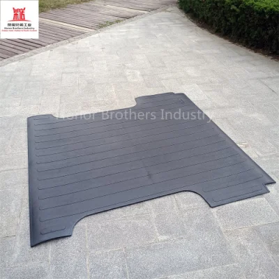 Custom Heavy-Duty Car Accessories Rubber Cargo Mat, Truck Bed Liner 5.5′-5.3′ F5515 for Ford F150, 2015-2018, Black