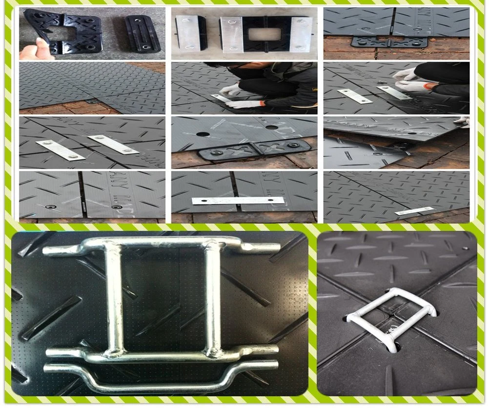 Car Road Mats Plastic Trackway Mat Temporary Heavy Duty Ground Protection Mats