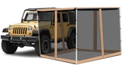 Outdoor Mesh Room Car Side Sunshelter Awning with Annexing House Auto Sun Shades