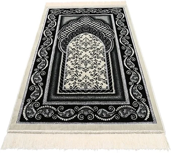 Shiny Velvet Prayer Mat Islamic Prayer Rug Muslim Prayer Carpet