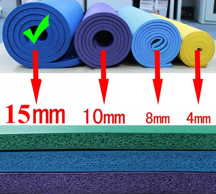 Line Position Eco Friendly NBR Yoga Mat