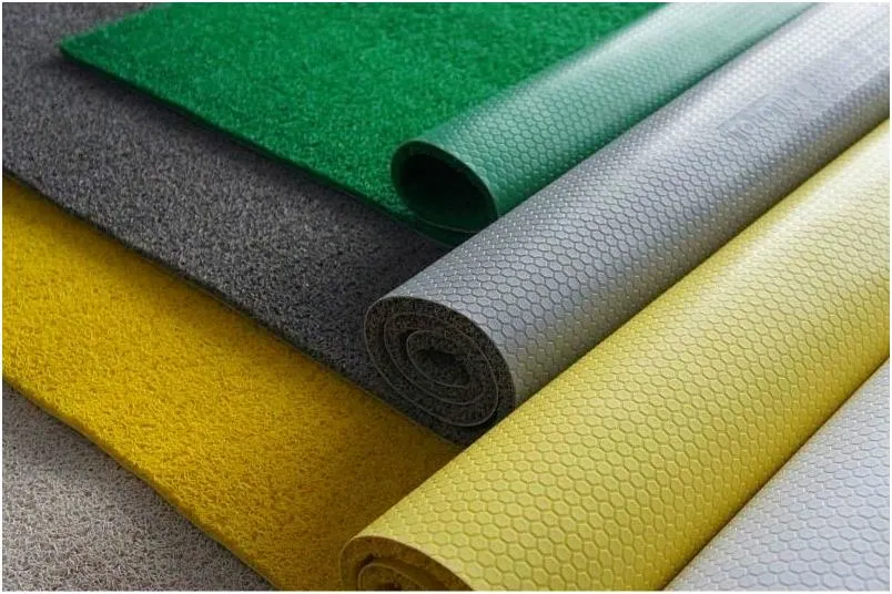 Anti-Slip Rubber Sheet, PVC Coil Mat with Firm Backing (3A5012)