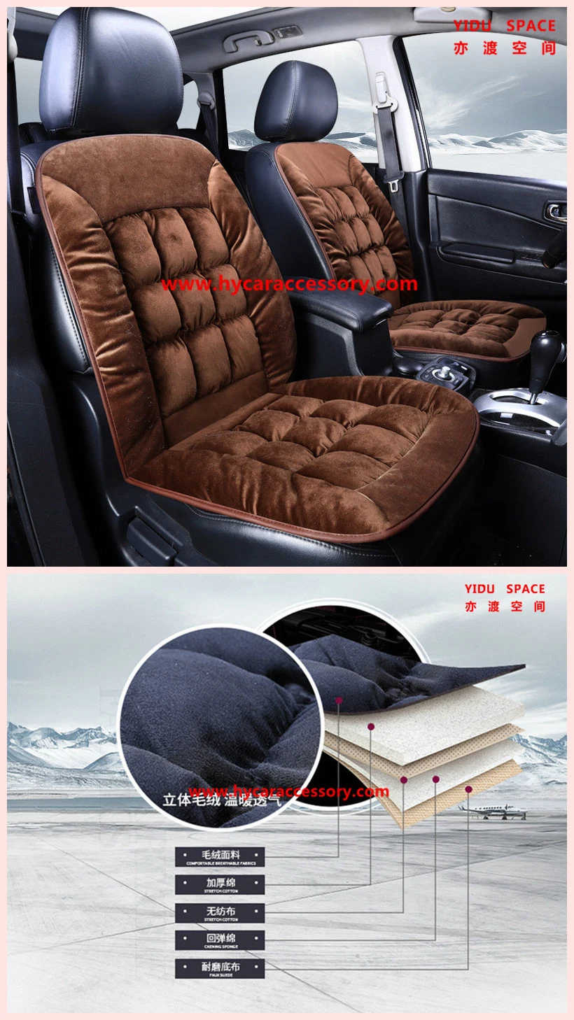 Wholesale Winter Thickened Down Cotton Pad Short Plush Auto Car Seat Mat for Warm and Soft