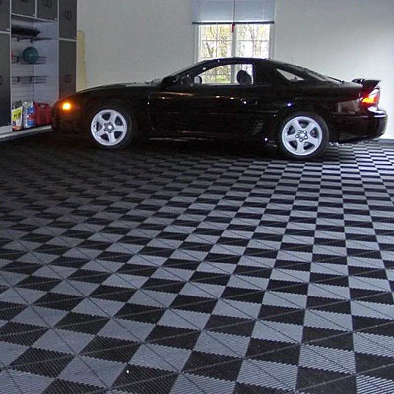 Wholesale Eco-Friendly Plastic Interlocking Garage Floor Tiles/Removable PP Interlocking Floor Mats for Car Washing