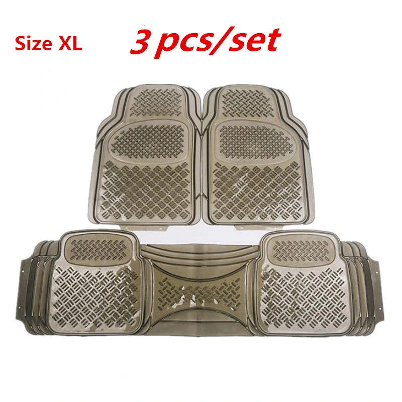 Transparent Waterproof Non-Slip Plastic PVC Soft Rubber Thick Wear-Resistant Car Foot Mat