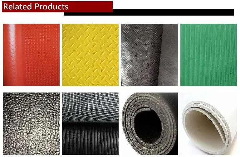 Elastic Shockproof Industrial Electrical Rubber Mat Diamond Rubber Sheet