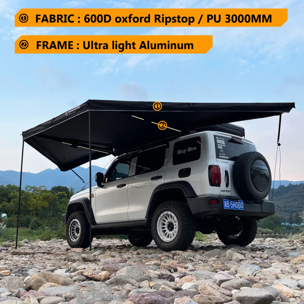 180 Degree Freestanding Cover Conditions Overland Vehicle Camping Car Side Awning