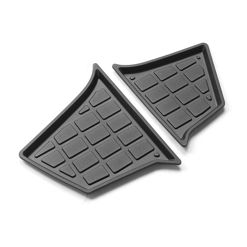 Car Accessories Rear Trunk Sides Grooves Leather Pattern Checkered Luggage Trunk Side Mat