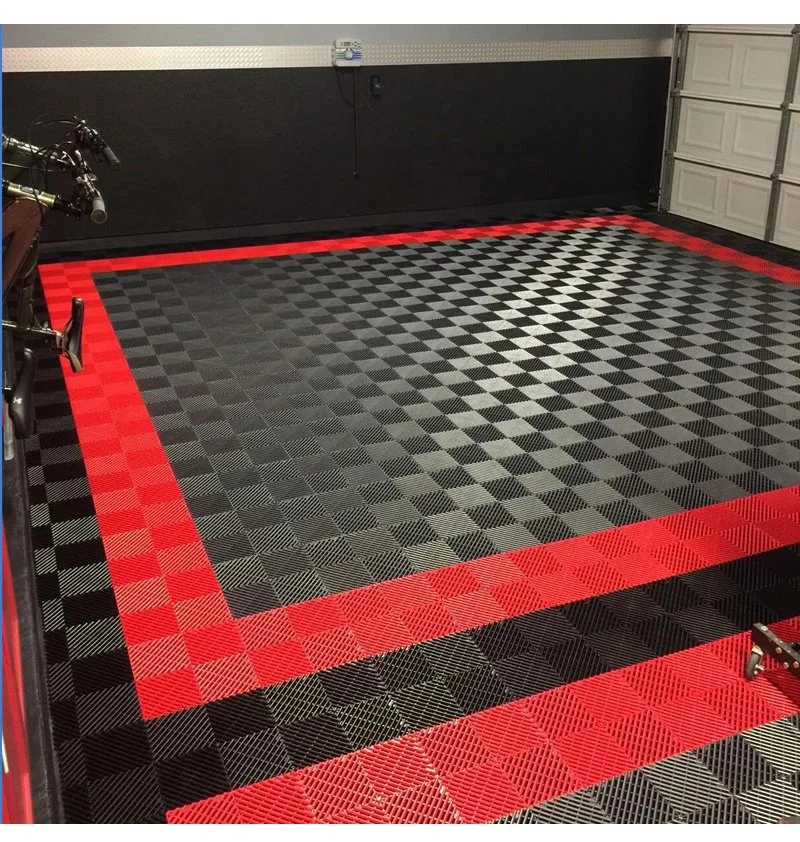 40*40cm Plastic Interlocking Grille Tiles Floor Anti-Skid Car Wash Mats Splicing Garage Mats