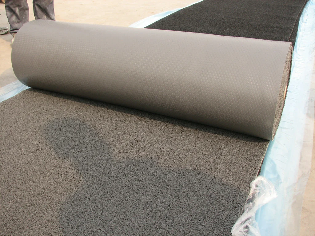 Anti-Slip Rubber Sheet, PVC Coil Mat with Firm Backing (3A5012)