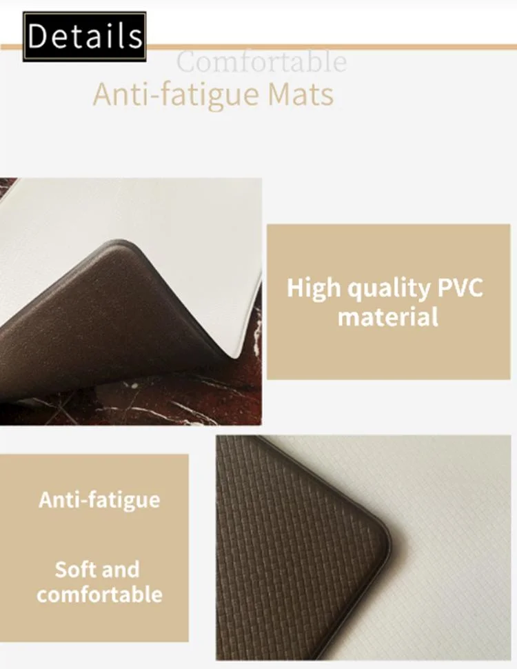 Hot Selling Custom Print Anti Slip Floor Rug PVC Anti-Fatigue Kitchen Mat