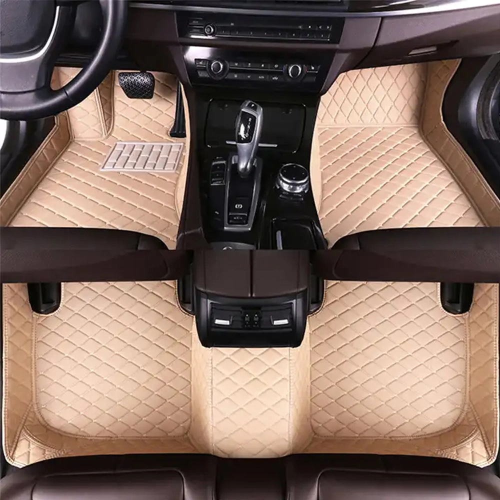 3D Car Mat 100% Fitment Interior Accessories Luxury PU Leather Custom 4 Pieces Rubber Carpet Mat Cover Car Floor Mats