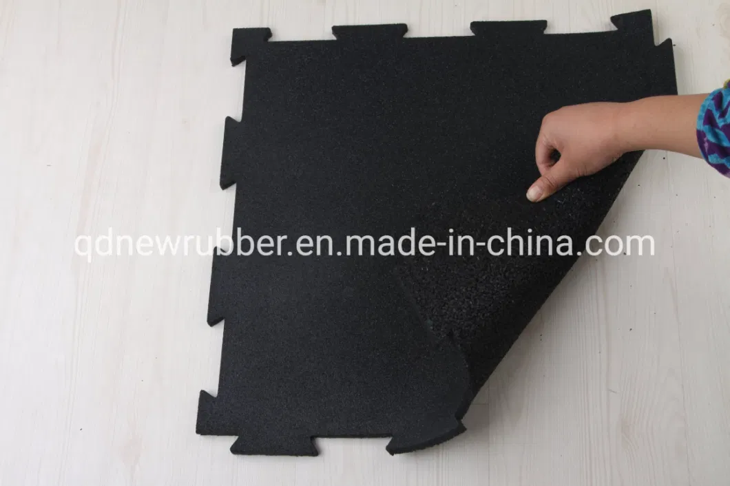 Heavy Duty Rubber Home Gym Rubber Floor Black Comercial Mat