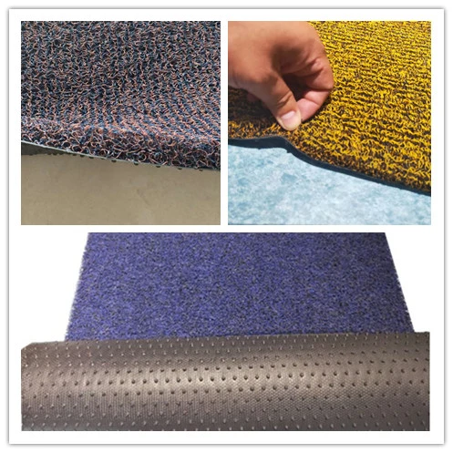 100% PVC Eco Friendly Car Decoration PVC Spike Backing Plastic Coil Mat Carpet in Roll