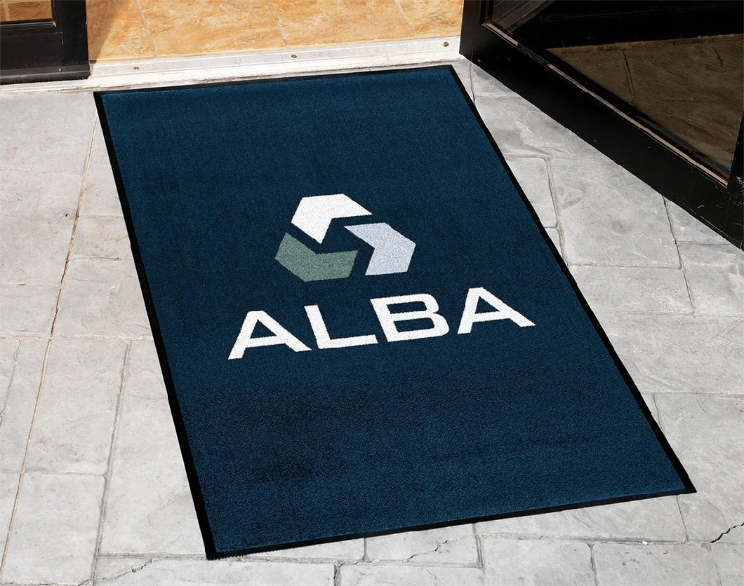 Promotional Branded Personalized Logo Entrance Door Floor Mat Carpet Rugs Custom Printed Logo Mat