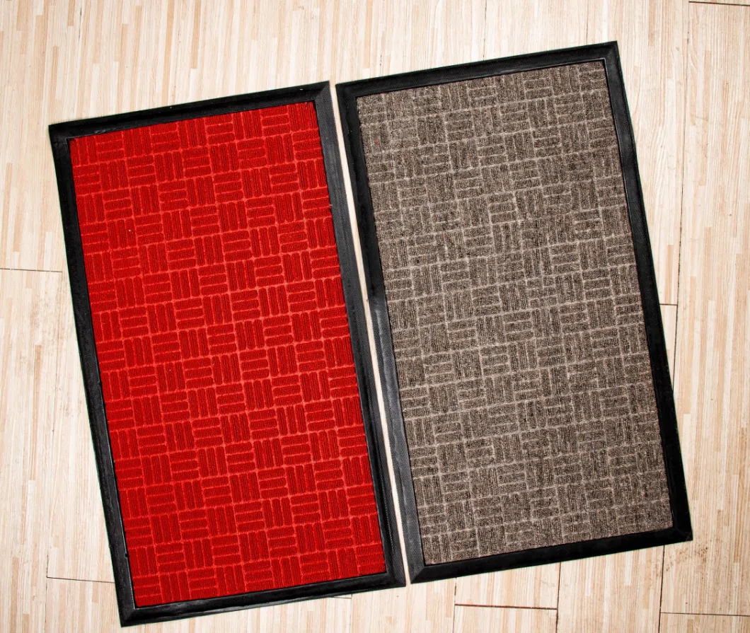 New Arrival Rubber Backed Embossed Customized Design Mat