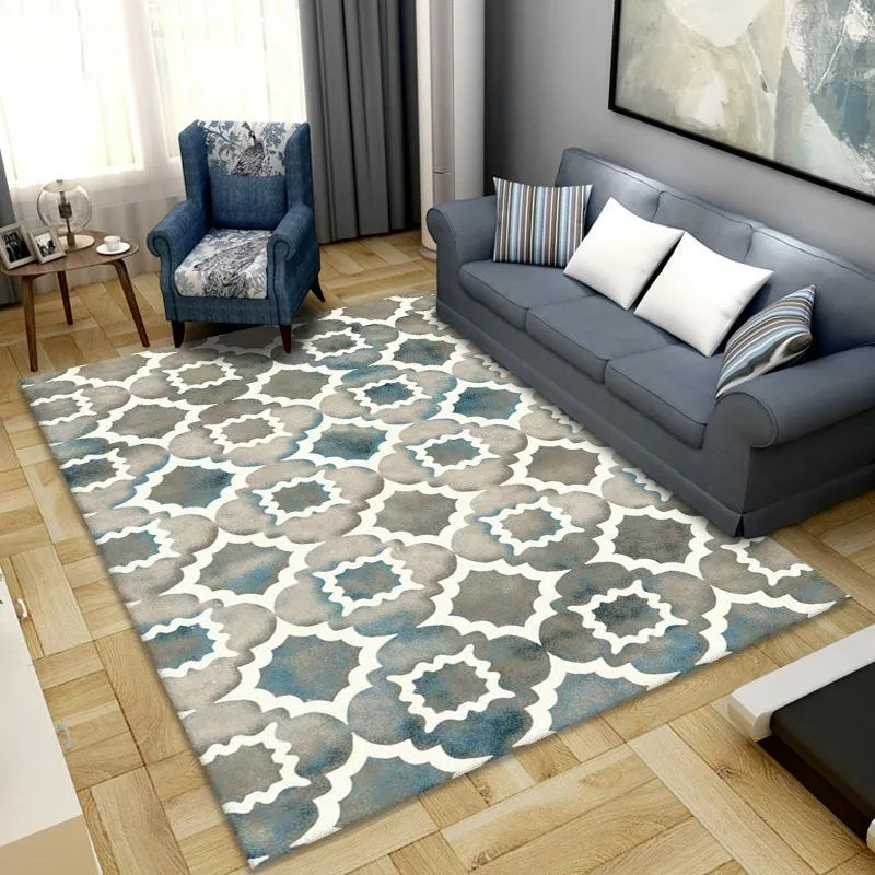 100% Polyester Carpet Living Room Rugs Mat