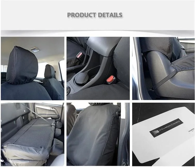 Good Workmanship Removable Car Seat Covers Full Set Black Universal Car Seat Mat