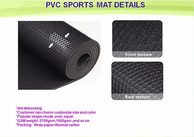 Non-Slip Fitness Exercise Mat, Ultra Durable Home Indoor Gym Flooring, Skipping Mat