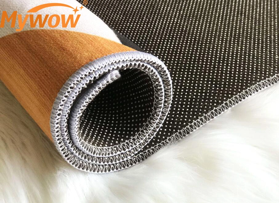 MyWow 100% Silk Rug Shaggy Plush Carpet Door Mat