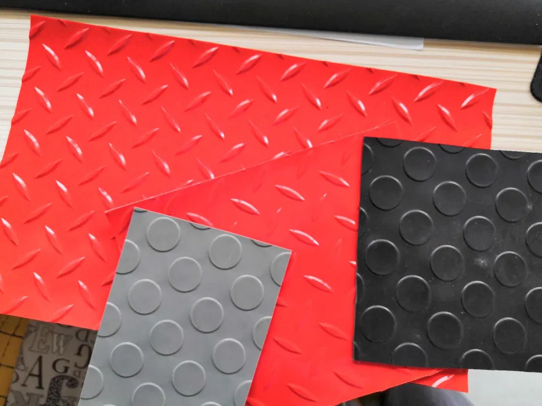 2mm Stud DOT Shiny Gray PVC Mat