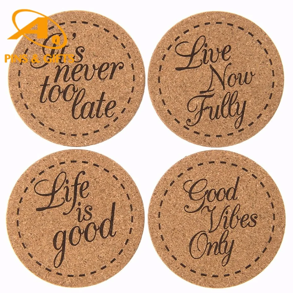 Eco-Friendly Bamboo Wooden Drink Tablemats for Home Kitchen Wood Items Banboo Plate Mat Book Ends Rubber Coaster Placemat