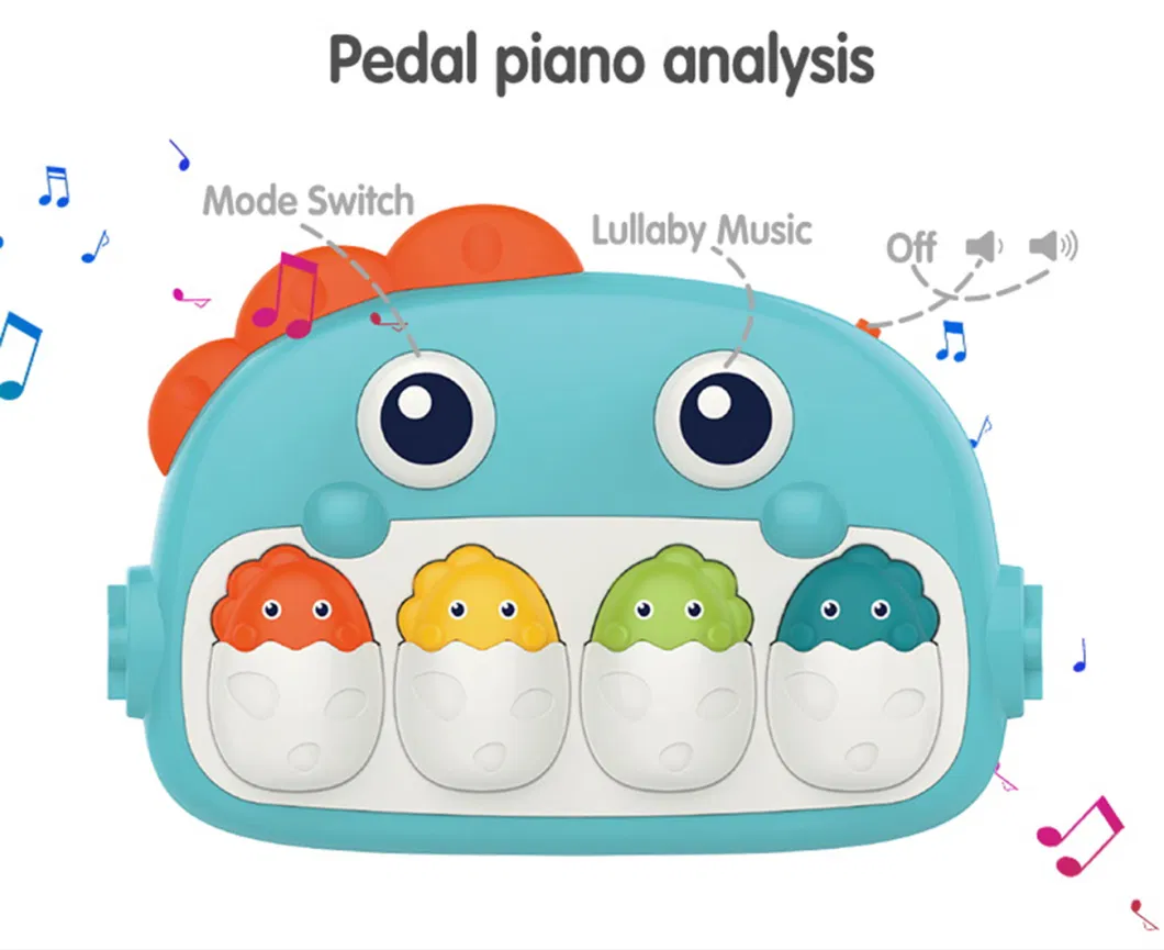 Sy Toys Wholesale Infant Soft Sleeping Activity Blanket Musical Keyboard Dinosaur Piano Baby Gym Play Mat