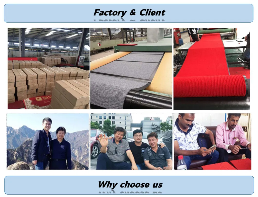 Outdoor 100% Polyester 3D Custom Printing PVC Floor Covering Mat