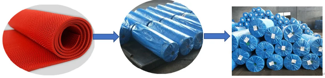 China Factory Sale 100% Waterproof PVC S or Z Mesh Bath Drainage Mat in Rolls for Wet Area