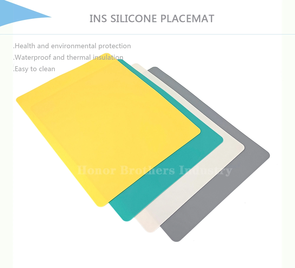 Waterproof Heat-Resistant Placemat Non-Stick Silicone Mat for Home Kitchen Table Countertop Decoration