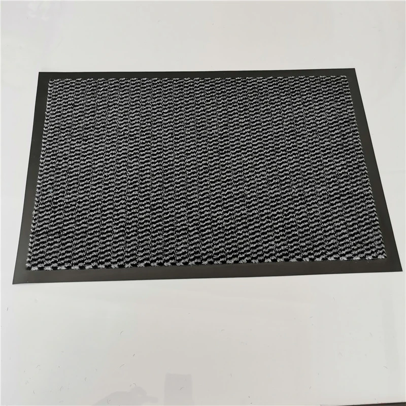 Alfombras De Polietileno PVC Fabric Textile Cleaning Mat Plastic Backed Washable Rugs Heavy Duty Door Mat Washable Rubber Back Mat Entrance Doors Mat