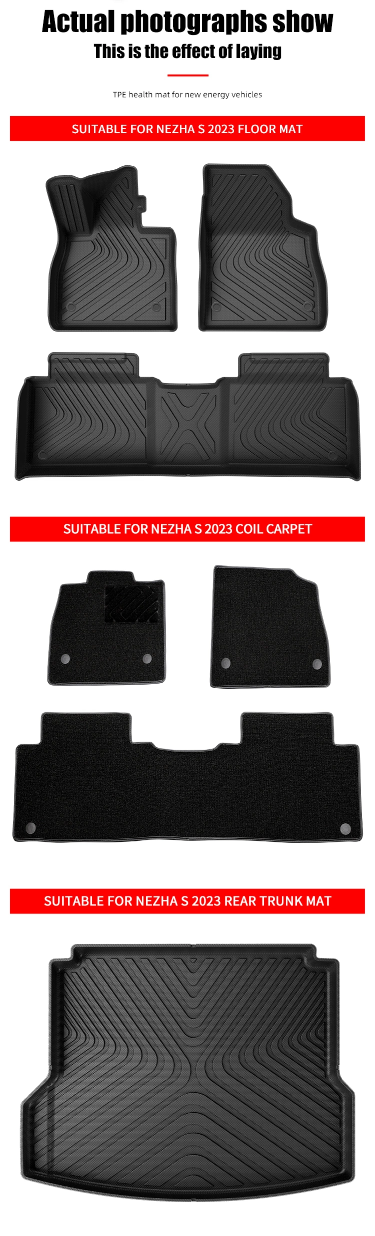 Rear Trunk Mat for Nezha S 2023