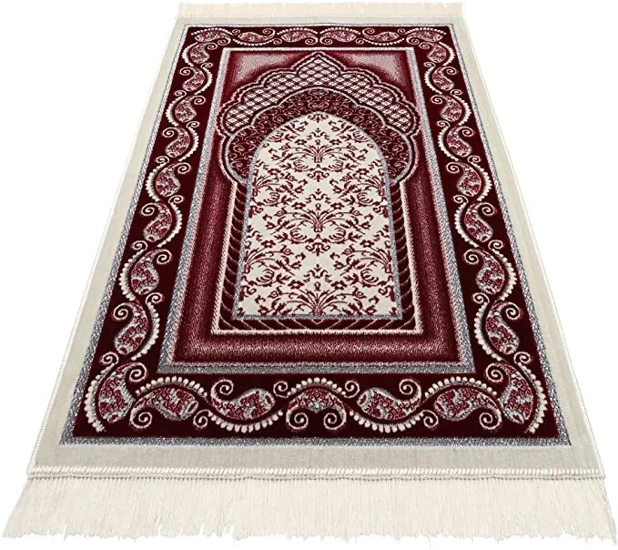 Shiny Velvet Prayer Mat Islamic Prayer Rug Muslim Prayer Carpet