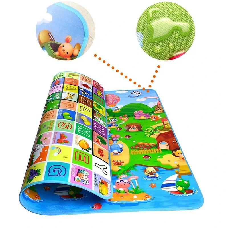 Kids Educational Rug Playtime Collection ABC Numbers Learning Carpet Kids Play Rug Mat Playmat for Playroom
