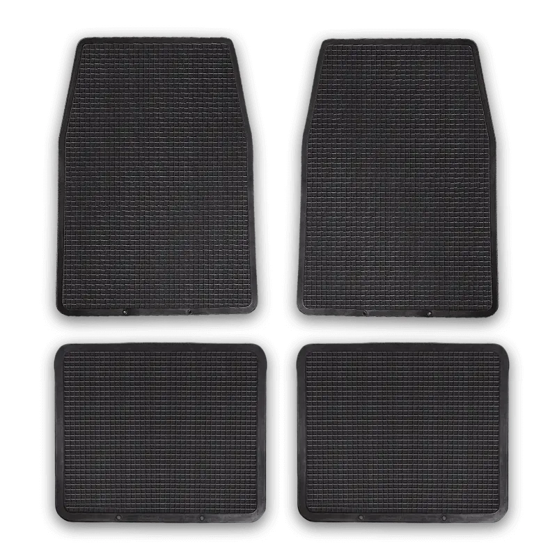 All Weather Protection Heavy Duty Rubber Car Floor Mat for Universal Car (black)