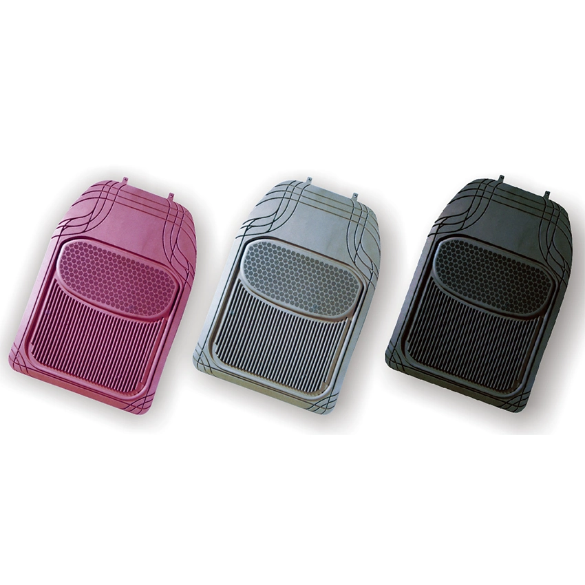 Heavy Duty 4PCS Rubber Car Floor Mats All Weather Protection in Black Color - Trimmalbe Semi-Custom Fit