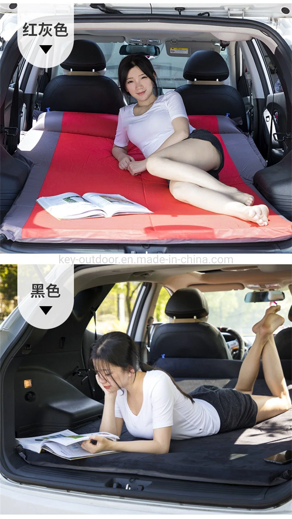 Automatic SUV Car Air Mattress Self Inflating Mat Sleeping Pad for Car Camping or Tent Camping Self-Inflatable Pillow Used for Trunk
