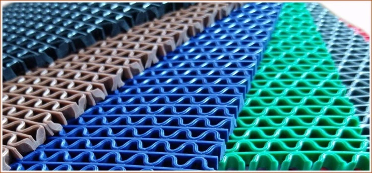 China Factory Sale 100% Waterproof PVC S or Z Mesh Bath Drainage Mat in Rolls for Wet Area