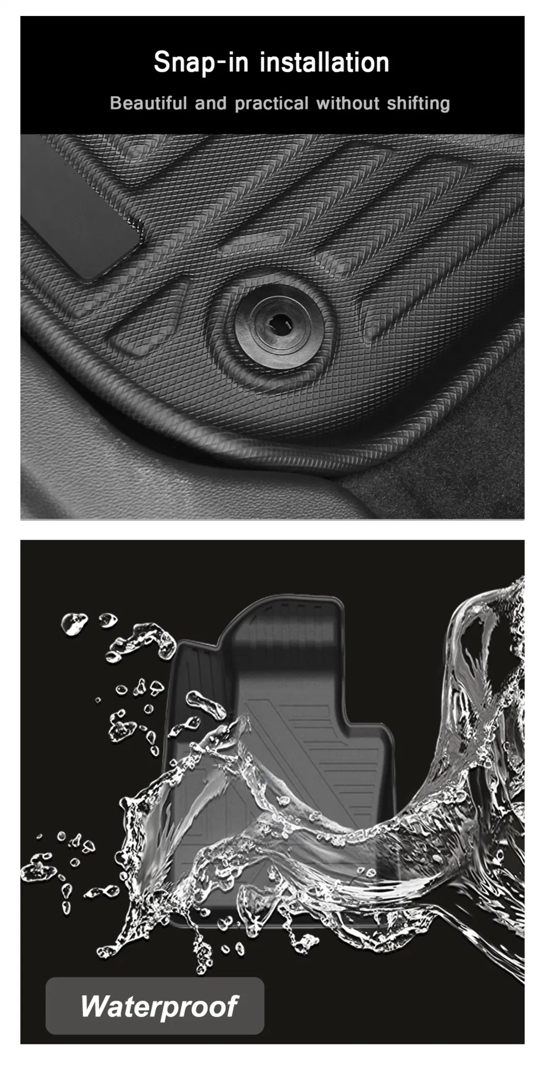 Factory Price S-Koda Octavia 2015 Car Waterproof Non Slip Floor Mat