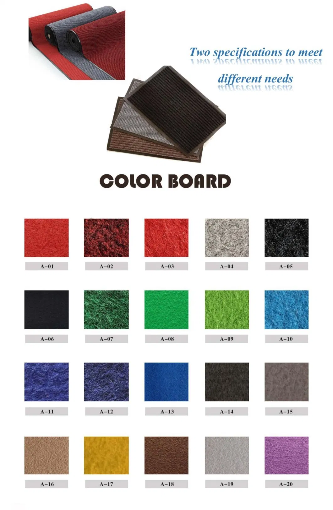 Custom Logo Outdoor Indoor Rug Rubber Nylon Interlock Mat Floor Mat for Home Garage Floor Mats