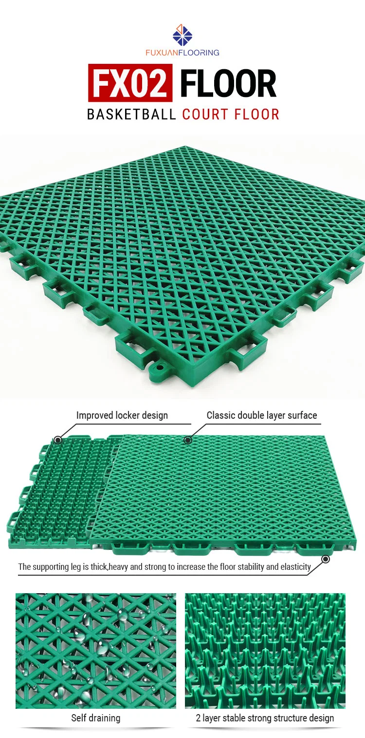 PP Plastic Material Temporary Interlocking Outdoor Portable Badminton Court Mat Price