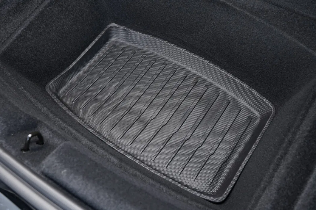 Tesla Model 3 Highland All Weather Cargo Liner Rear Lower Trunk Storage Organizer Floor Mats for 2023 2024 Tesla Model 3 Accessories