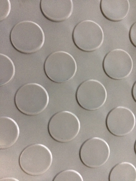 2mm Stud DOT Shiny Gray PVC Mat