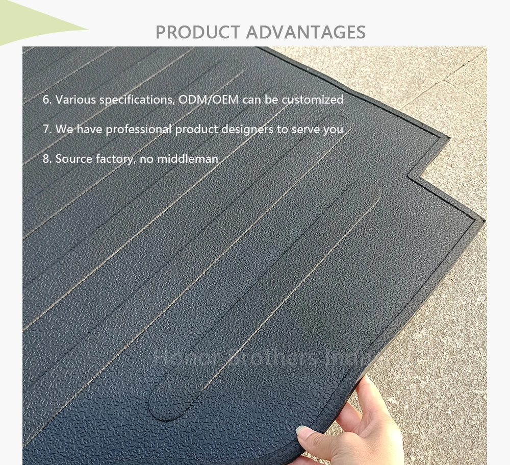 Heavy-Duty Custom-Fit Pickup Floor Protector Rubber Truck Bed Liner Mat for Ford/GM/Dodge/Chevrolet/Toyoya