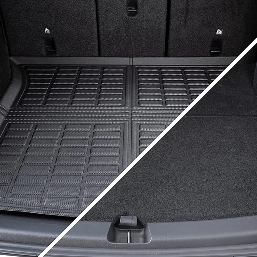 Washable Anti Slip TPE TPR Tesla Model Y 3D Car Trunk Mats