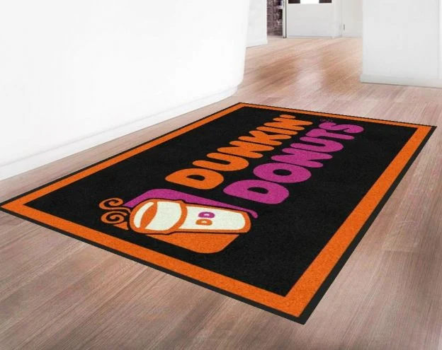Promotional Branded Personalized Logo Entrance Door Floor Mat Carpet Rugs Custom Printed Logo Mat