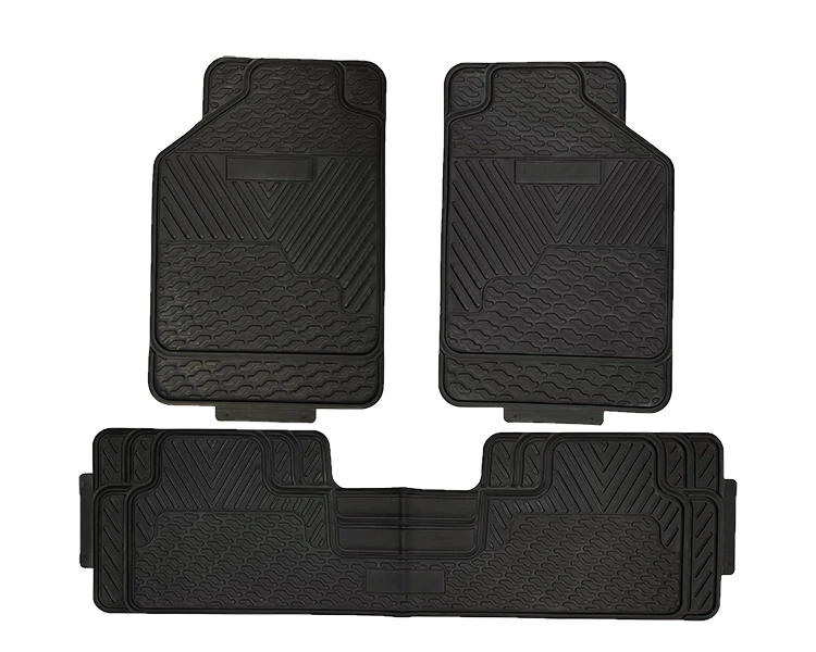 3PCS PVC Car Mat with 3 PCS Logos