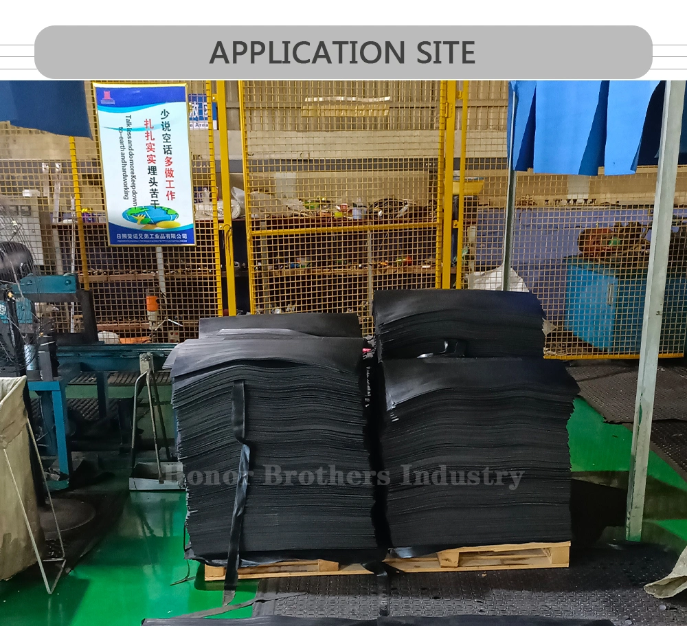 Nylon/Cotton/Cloth/Canvas Cable Clamping Plate Rubber Mat Anti-Fatigue Hypalon Rubber Sheet, Cargo Mat