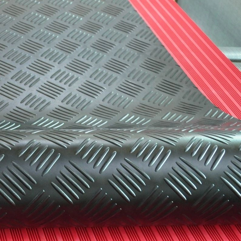 3mm-6mm Anti-Slip Checker Pattern Rubber Floor Mat